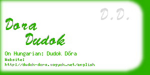 dora dudok business card